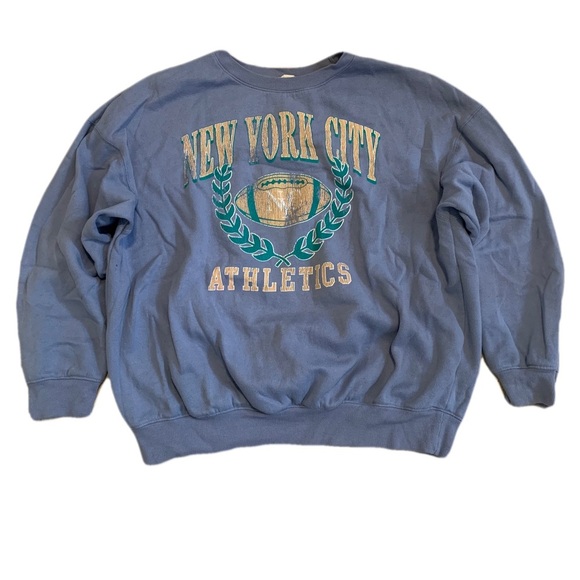 Aero New York City Athletics Blue Sweatshirt Size M - Picture 1 of 6